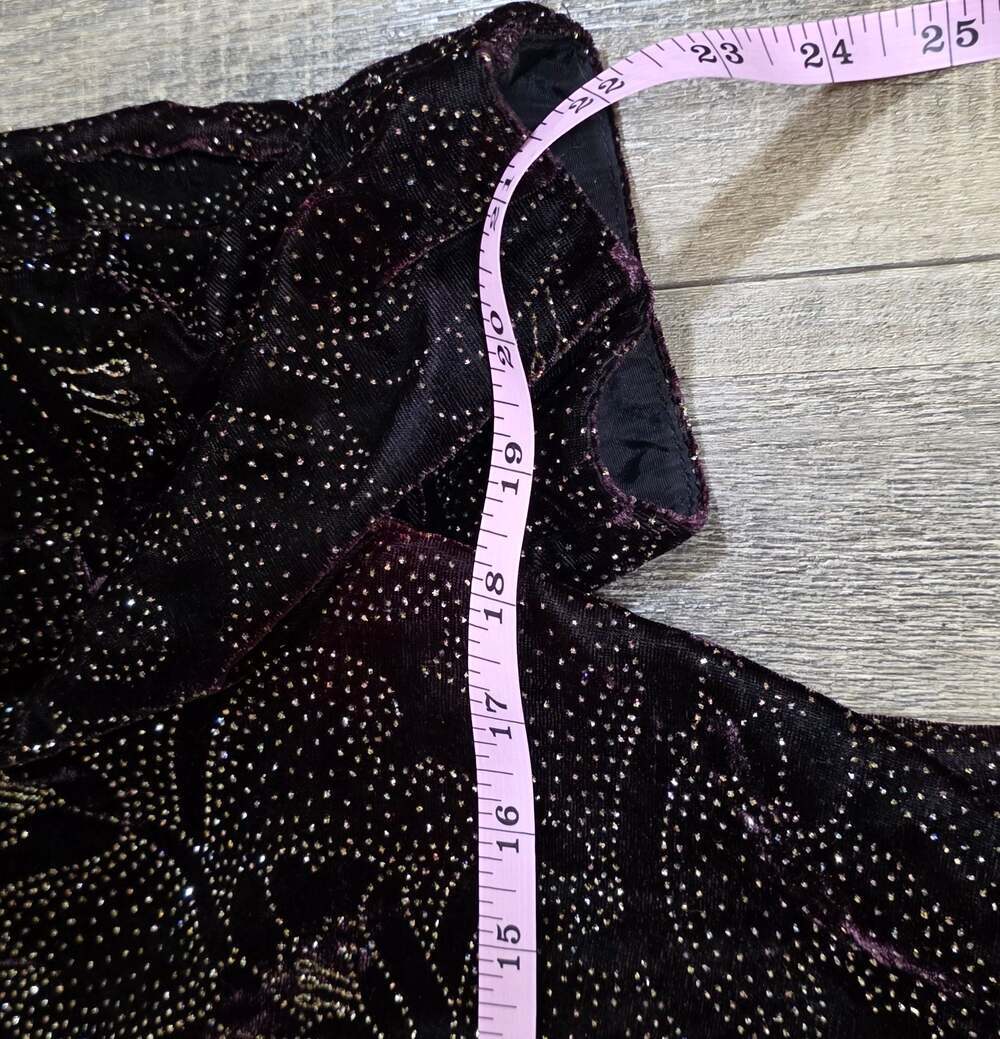 Vintage Jessica Howard dress 80's Womens 10 cocktail Puff Sleeve Velvet Sheath - Picture 15 of 16